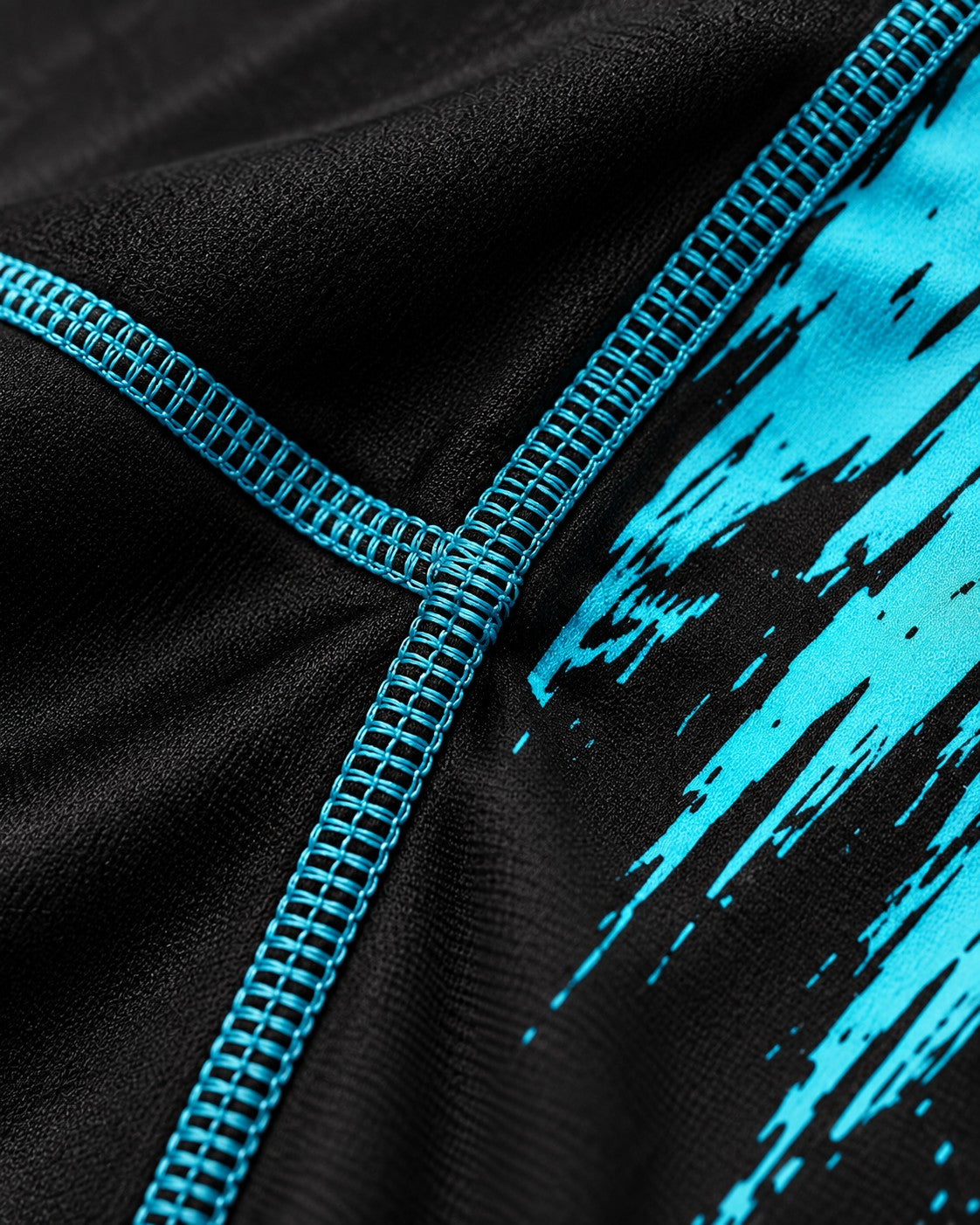 Strix Tiffany Black Rash Guard - fabric and seam detail