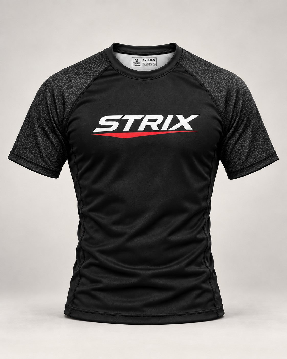 Black carbon short sleeve - front view