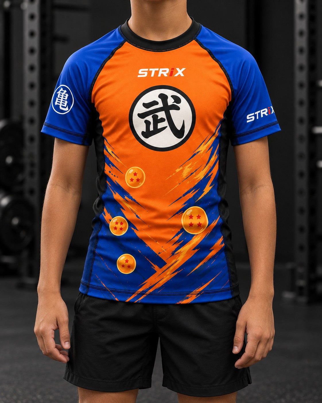 Little Samurai Kids Rash Guard - model view