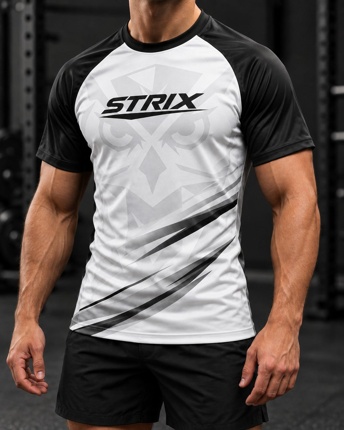 STRIX White Short Sleeve - faceless model view