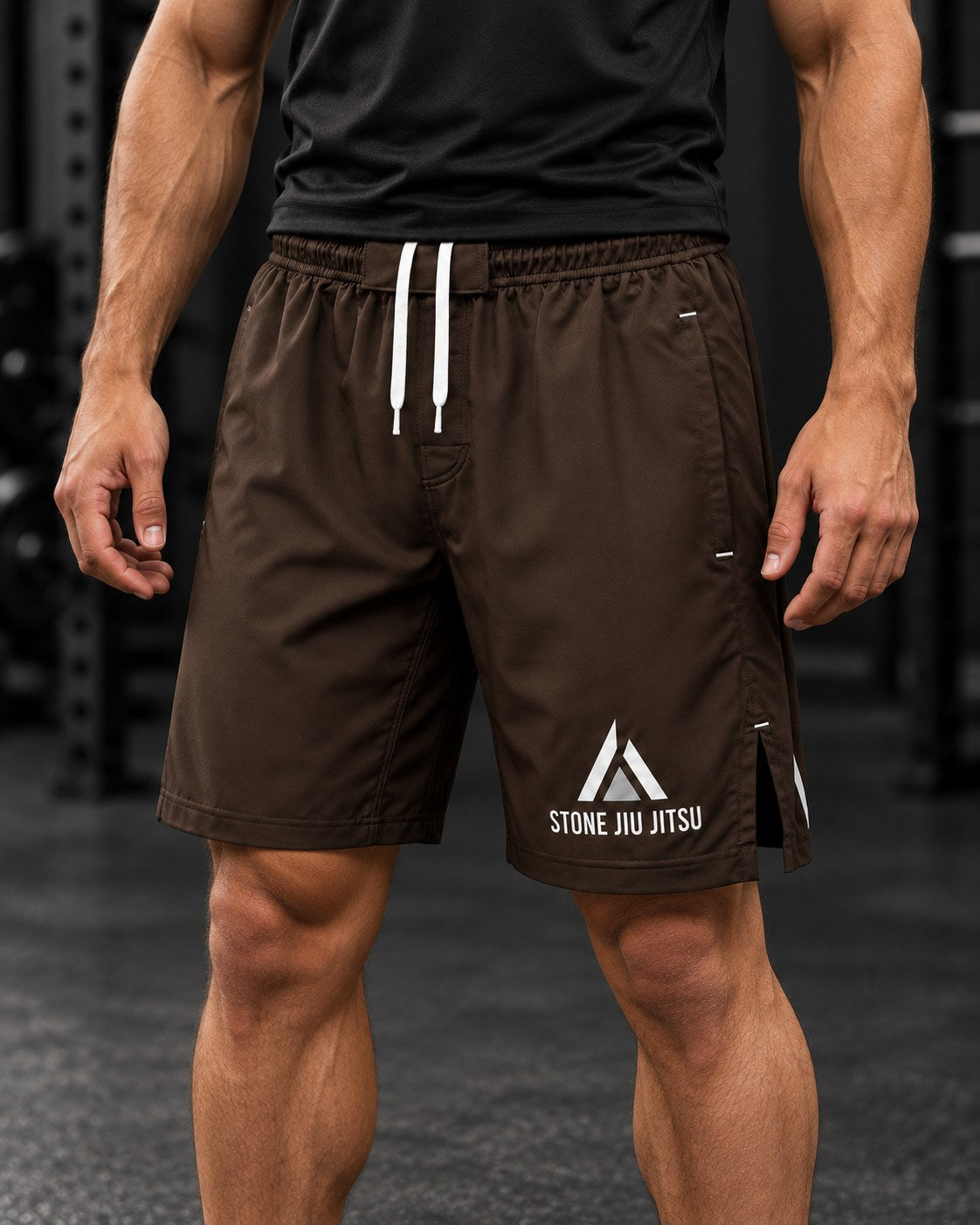 Stone Brown Short - model view