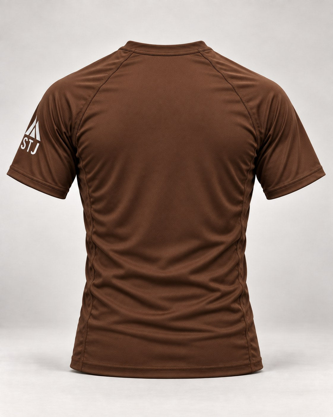 Stone Brown Rash Guard - back view