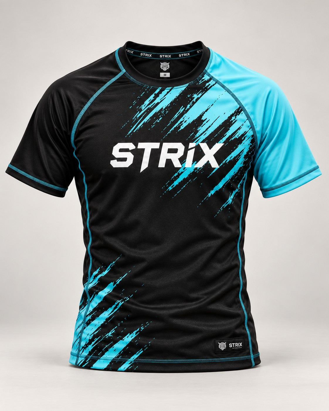 Strix Tiffany Black Rash Guard - front view